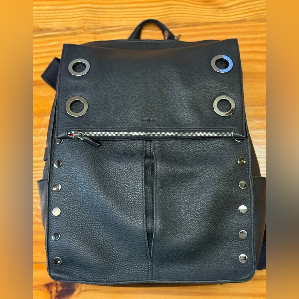 Hammitt Black Backpack with Silver Accents